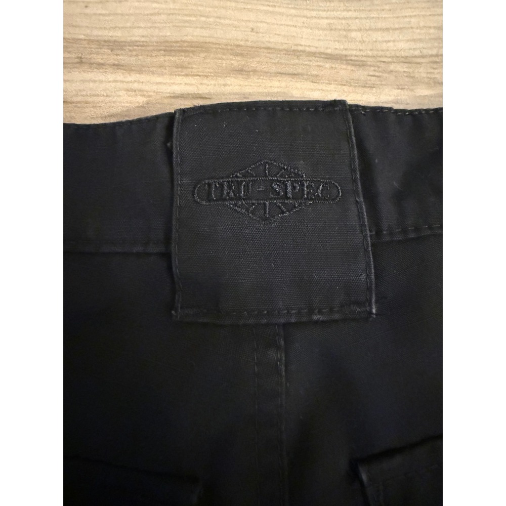 Tru-Spec Mens Tactical Cargo Pants Black 34x32 Ripstop Work Duty Trousers - Picture 5 of 7